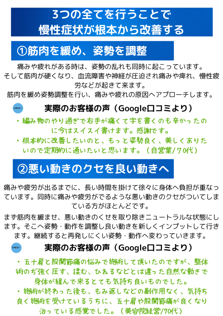 整体を受けた方の口コミや感想